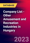Company List - Other Amusement and Recreation Industries in Hungary- Product Image