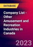 Company List - Other Amusement and Recreation Industries in Canada- Product Image