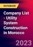 Company List - Utility System Construction in Morocco- Product Image