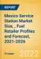 Mexico Service Station Market Size, (Forecourt Sales by Fuel, Car Wash, Convenience and Foodservice), Fuel Retailer Profiles and Forecast, 2021-2026 - Product Thumbnail Image