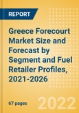 Greece Forecourt Market Size and Forecast by Segment (Service Station, Car Wash, and Convenience and Foodservice) and Fuel Retailer Profiles, 2021-2026- Product Image