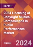 2024 Licensing of Copyright Musical Compositions In Public Performances Global Market Size & Growth Report with Updated Recession Risk Impact- Product Image