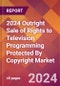 2024 Outright Sale of Rights to Television Programming Protected By Copyright Global Market Size & Growth Report with Updated Recession Risk Impact - Product Thumbnail Image