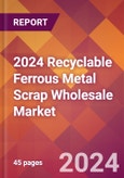 2024 Recyclable Ferrous Metal Scrap Wholesale Global Market Size & Growth Report with Updated Recession Risk Impact- Product Image