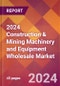 2024 Construction & Mining Machinery and Equipment Wholesale Global Market Size & Growth Report with Updated Recession Risk Impact - Product Image