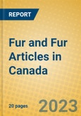 Fur and Fur Articles in Canada- Product Image