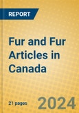 Fur and Fur Articles in Canada- Product Image