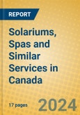 Solariums, Spas and Similar Services in Canada- Product Image