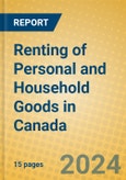 Renting of Personal and Household Goods in Canada- Product Image