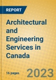 Architectural and Engineering Services in Canada- Product Image