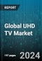 Global UHD TV Market by Display (LED, OLED, QLED), Screen Size (40-49 Inches, 50-59 Inches, 60-69 Inches), Type, End-Use - Forecast 2024-2030 - Product Thumbnail Image
