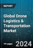 Global Drone Logistics & Transportation Market by Solution (Drone Platform, Infrastructure, Software), Range (Close-Range (<50 Kilometers), Long-Range (>650 Kilometers), Mid-Range (151 to 650 Kilometers)), Application, End-Use - Forecast 2024-2030- Product Image