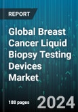 Global Breast Cancer Liquid Biopsy Testing Devices Market by Offerings (Assay & Reagents Kits, Instruments), Circulating Biomarker (Circulating Tumar DNA, Circulating Tumor Cell, Extracellular Vesicles), End-User, Appplication - Forecast 2024-2030- Product Image