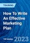 How To Write An Effective Marketing Plan (Recorded) - Product Thumbnail Image