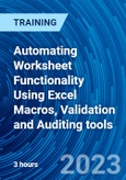 Automating Worksheet Functionality Using Excel Macros, Validation and Auditing tools- Product Image