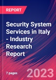 Security System Services in Italy - Industry Research Report- Product Image