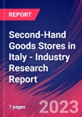 Second-Hand Goods Stores in Italy - Industry Research Report- Product Image