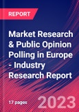 Market Research & Public Opinion Polling in Europe - Industry Research Report- Product Image