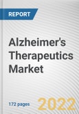 Alzheimer's Therapeutics Market By Drug Class, By Distribution Channel: Global Opportunity Analysis and Industry Forecast, 2021-2031- Product Image