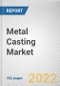 Metal Casting Market By Process, By End-use Industry: Global Opportunity Analysis and Industry Forecast, 2021-2031 - Product Image