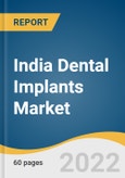 India Dental Implants Market Size, Share & Trends Analysis Report By Product (Endosteal, Subperiosteal, Transosteal), By Material (Titanium, Zirconium), By Type (Non-premium, Premium), By Design, End Use, And Segment Forecasts, 2023 - 2030- Product Image