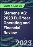 Siemens AG 2023 Full Year Operating and Financial Review - SWOT Analysis, Technological Know-How, M&A, Senior Management, Goals and Strategies- Product Image