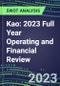 Kao 2023 Full Year Operating and Financial Review - SWOT Analysis, Technological Know-How, M&A, Senior Management, Goals and Strategies in the Global Cosmetics Industry - Product Image