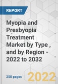 Myopia and Presbyopia Treatment Market by Type , and by Region - 2022 to 2032- Product Image