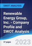 Renewable Energy Group, Inc. - Company Profile and SWOT Analysis- Product Image