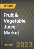 Fruit & Vegetable Juice Market Research Report by Product Type, Distribution Channel, State - Cumulative Impact of COVID-19, Russia Ukraine Conflict, and High Inflation - United States Forecast 2023-2030- Product Image