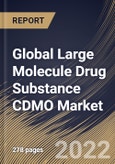 Global Large Molecule Drug Substance CDMO Market Size, Share & Industry Trends Analysis Report By Application (Mammalian, Microbial and Others), By Service (Contract Manufacturing and Contract Development), By End-user, By Regional Outlook and Forecast, 2022 - 2028- Product Image