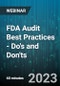 FDA Audit Best Practices - Do's and Don'ts - Webinar (Recorded) - Product Image