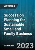 Succession Planning for Sustainable Small and Family Business - Webinar (Recorded)- Product Image