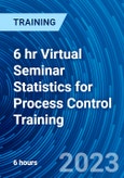 6 hr Virtual Seminar Statistics for Process Control Training (March 14, 2023)- Product Image