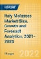 Italy Molasses (Syrups and Spreads) Market Size, Growth and Forecast Analytics, 2021-2026 - Product Image