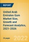 United Arab Emirates (UAE) Gum (Confectionery) Market Size, Growth and Forecast Analytics, 2021-2026 - Product Thumbnail Image