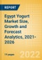 Egypt Yogurt (Dairy and Soy Food) Market Size, Growth and Forecast Analytics, 2021-2026 - Product Thumbnail Image