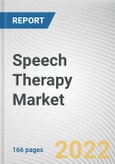 Speech Therapy Market By Type, By Age, By End User: Global Opportunity Analysis and Industry Forecast, 2021-2031- Product Image