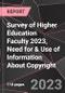 Survey of Higher Education Faculty 2023, Need for & Use of Information About Copyright - Product Image