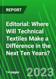 Editorial: Where Will Technical Textiles Make a Difference in the Next Ten Years?- Product Image