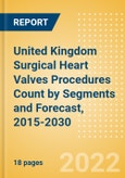 United Kingdom (UK) Surgical Heart Valves Procedures Count by Segments (Conventional Mitral Valve Procedures and Prosthetic Heart Valve Procedures) and Forecast, 2015-2030- Product Image
