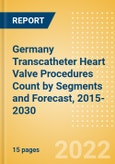 Germany Transcatheter Heart Valve Procedures Count by Segments (Severe Mitral Valve Regurgitation Cases Undergoing Valve Replacement Procedures and Others) and Forecast, 2015-2030- Product Image