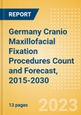 Germany Cranio Maxillofacial Fixation (CMF) Procedures Count and Forecast, 2015-2030- Product Image