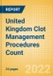 United Kingdom (UK) Clot Management Procedures Count by Segments (Inferior Vena Cava Filters (IVCF) Procedures and Thrombectomy Procedures) and Forecast, 2015-2030 - Product Thumbnail Image