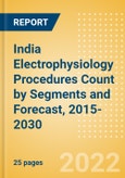India Electrophysiology Procedures Count by Segments (Electrophysiology Ablation Procedures and Electrophysiology Diagnostic Procedures) and Forecast, 2015-2030- Product Image