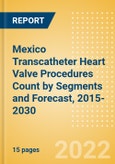 Mexico Transcatheter Heart Valve Procedures Count by Segments (Severe Mitral Valve Regurgitation Cases Undergoing Valve Replacement Procedures and Others) and Forecast, 2015-2030- Product Image