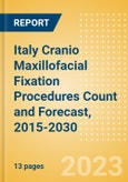 Italy Cranio Maxillofacial Fixation (CMF) Procedures Count and Forecast, 2015-2030- Product Image