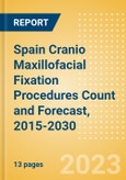 Spain Cranio Maxillofacial Fixation (CMF) Procedures Count and Forecast, 2015-2030- Product Image