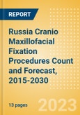 Russia Cranio Maxillofacial Fixation (CMF) Procedures Count and Forecast, 2015-2030- Product Image