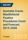 Australia Cranio Maxillofacial Fixation (CMF) Procedures Count and Forecast, 2015-2030- Product Image